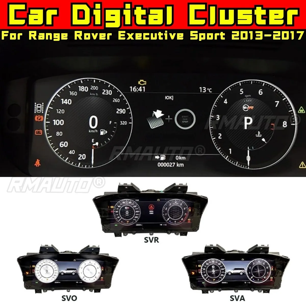 Car Digital Cluster Virtual Instrument LCD Dashboard Panel Body Kit For Range Rover Executive Sport 2013-2017 Car Accessories