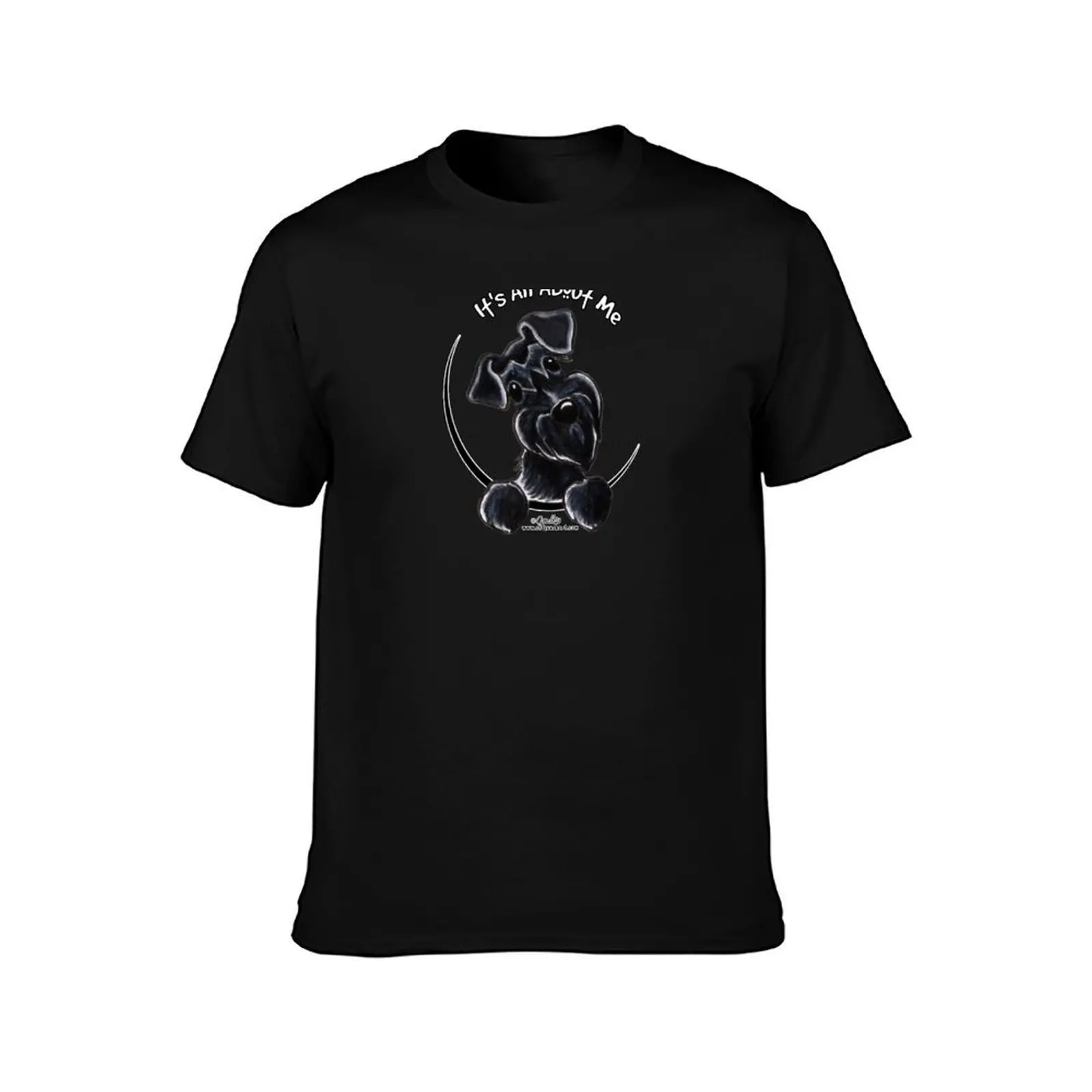 Black Schnauzer :: It's All About Me T-Shirt Casual Minimalist Short Sleeve Top T-Shirt
