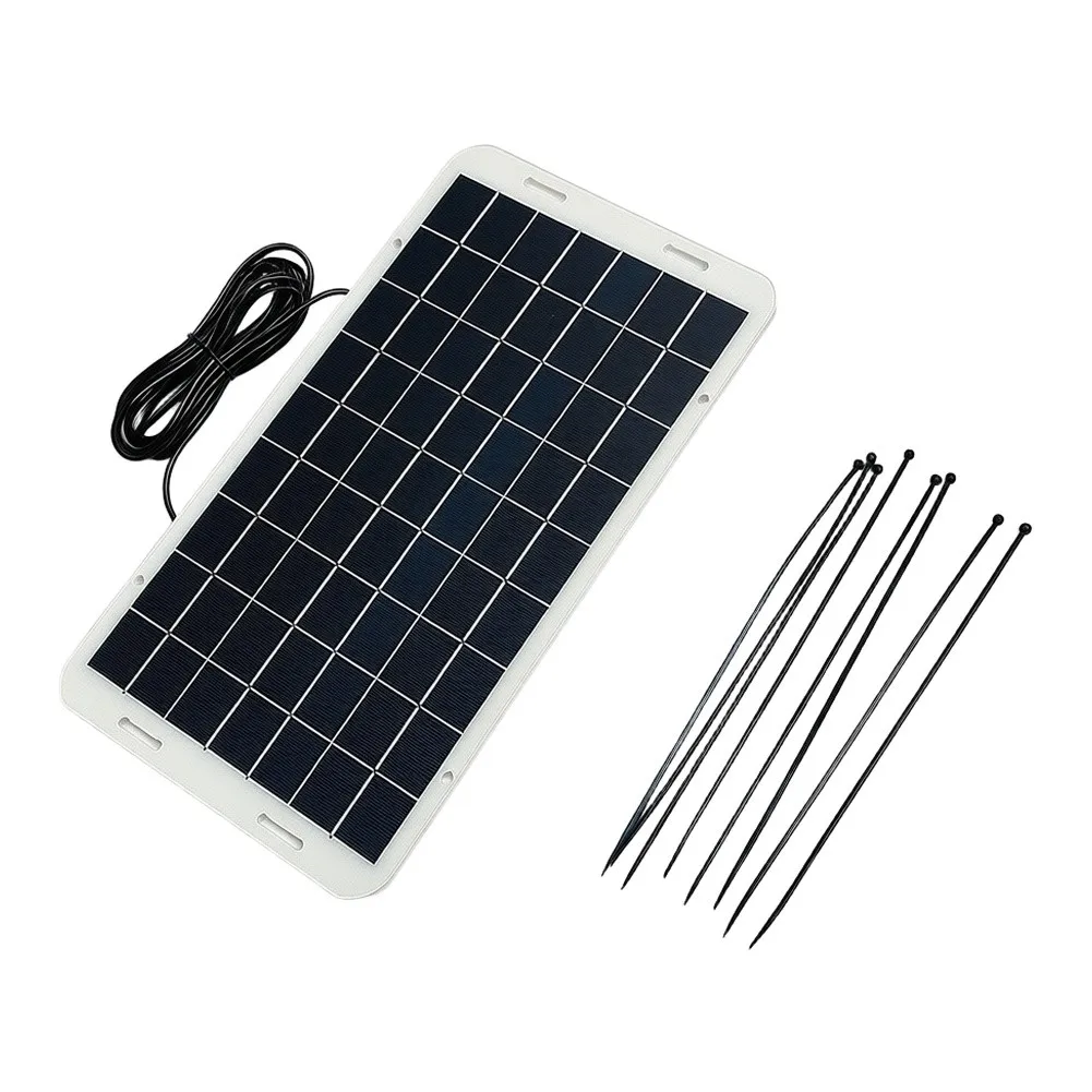 Maintenance-free Charger 15W Solar Panel For Off-grid Power 18V Operating Voltage DC5521 Interface Type For Security Cameras