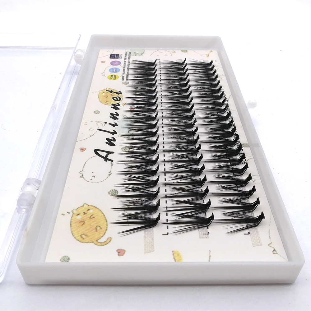 Eyelash Cluster 10D/20D L Curl 60 bundles/box Individual Eyelash Natural Eyelash extension Makeup Cluster Lashes Faux Mink