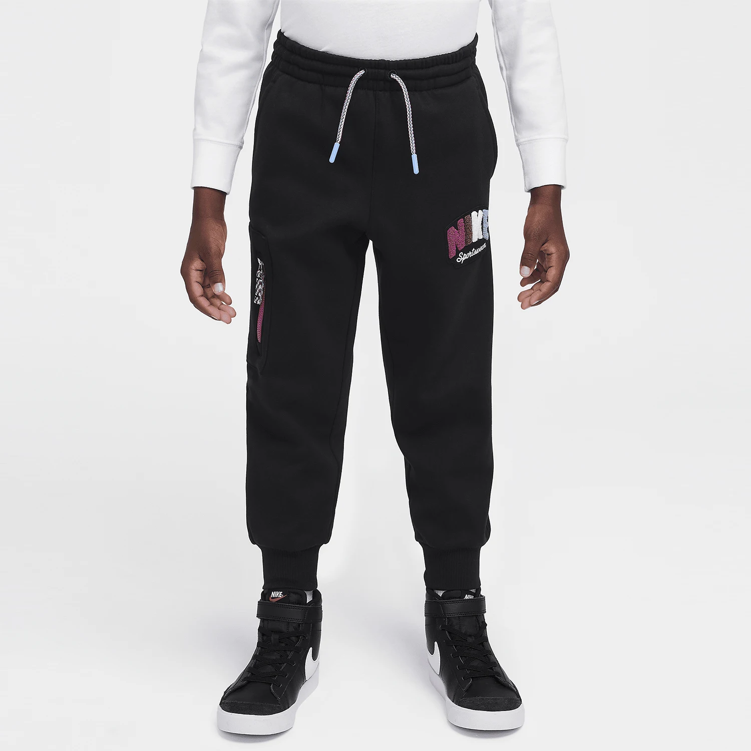 

Nike Authentic 24 New Children's Classic Casual Sports with Velvet Pants HQ7945-010