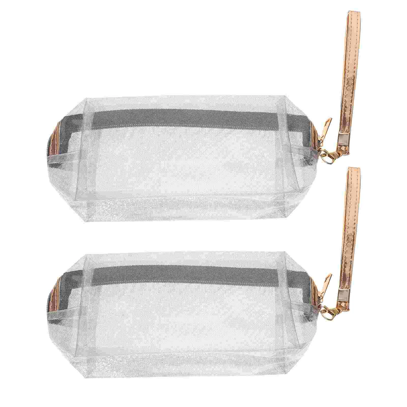 

2 Pcs Wash Bag Pvc Travel Makeup Waterproof Toiletries Pouch Toiletry Bags for Traveling