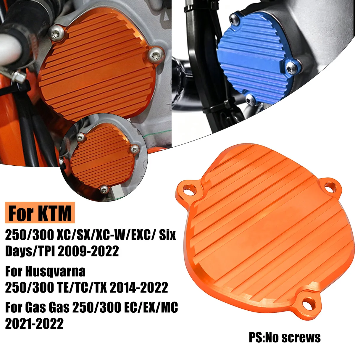 Motocross Left Exhaust Power Valve Control Cover For KTM 250 300 SX XC EXC Husqvarna TC TE 2-Stroke Motocross Modified Parts