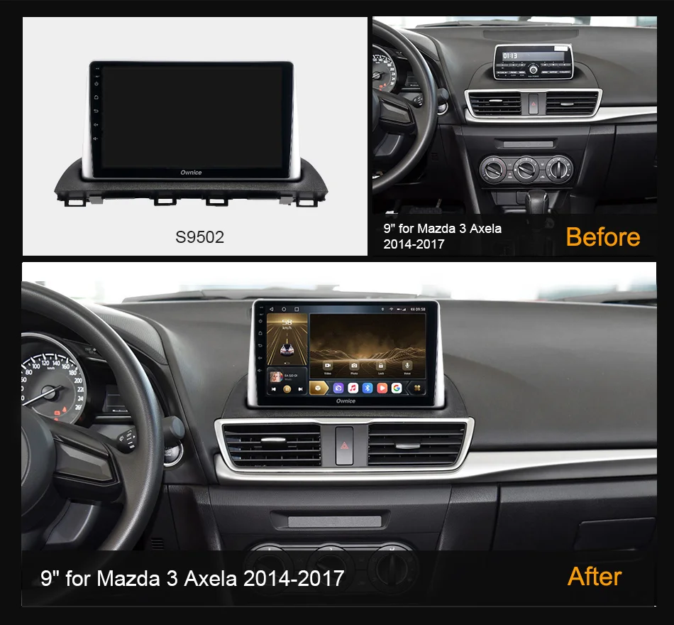 Ownice Android 10 Car GPS Multimedia Video Player For Mazda 3 Axela 2014-2017 Navigation Radio Stereo 128G 4G LTE Audio Headunit