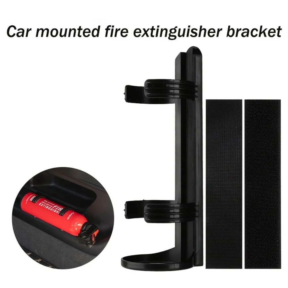 1Set. Vehicle-Mounted Fire Extinguisher Fixing Bracket, Car Trunk Fire Extinguisher Velcro Strap