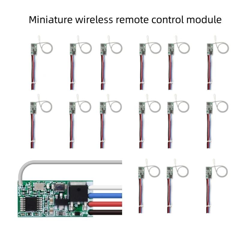 4/2/1pcs 433 Mhz 1CH RF Relay Receiver Universal Wireless Remote Control Switch Micro Module LED Light Controller DC 3.6V-24V