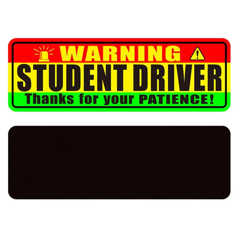 

Студенческий водій, студенческие магниты для водителей, наклейки, клейкая лента, светоотражающие магнитные светоотражающие наклейки, забавные наклейки для начинающих водителей