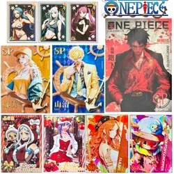 One Piece DIY 9PCS/SETChristmas style collectible cards flickering Luffy Zoro Hancock Yamato Robin Nami Perona Collectible cards