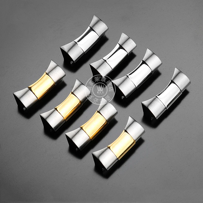20mm 21mm 22mm Rubber Strap Curved Stainless Steel Head End Link for Tudor Biwan M79363 Little Small Monster Adapter Connector