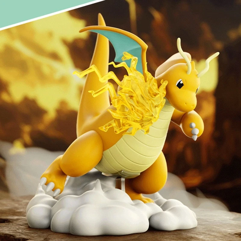

2024 Новый оригинальный Pok é mon Series Battle Moment Орнамент для рабочего стола Spitfire Dragon Bulbasaur Flower Handmade 2024 Новый оригинальный orna