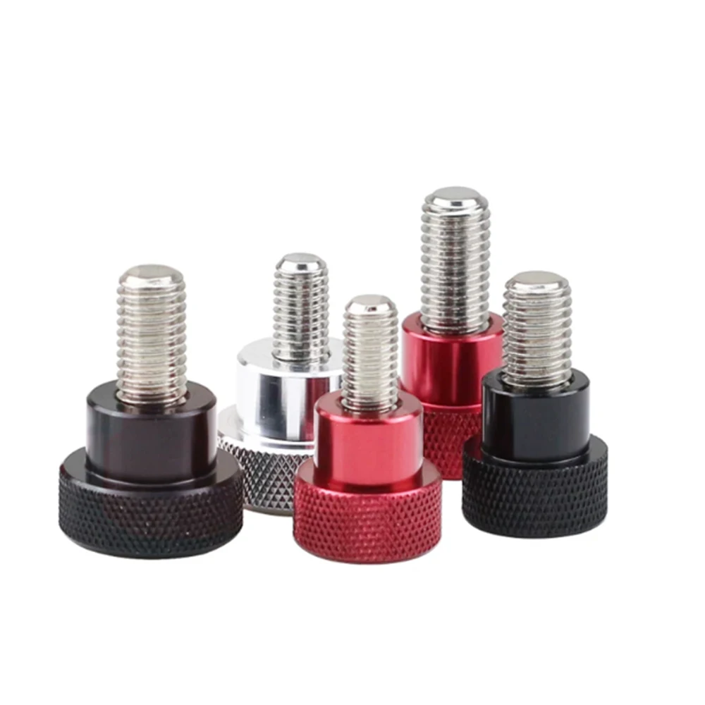 1pcs Aluminum Thumb Screw Aluminum Alloy Knurled Head D12x20/D20x20+Stainless Steel Thread M6x10~60mm Hand Grip Knob Step Bolt view 2