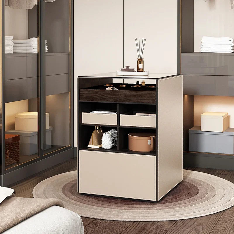 

Modern Minimalist Jewelry Zhongdao Counter Cloakroom Bedroom Floor Display Cabinet Simple Storage Chest of Drawers