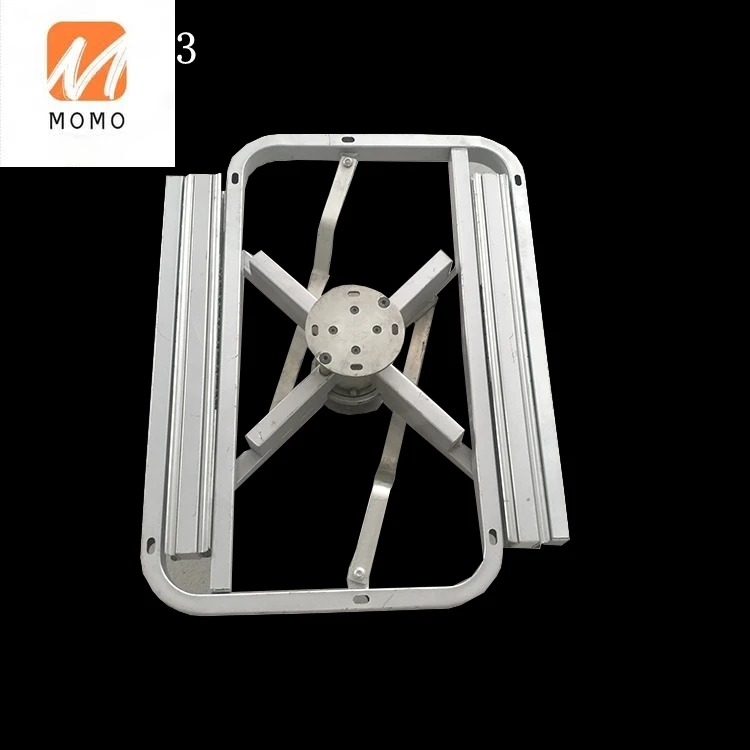 Hardware Furniture Accessories Convertible Round Table Rotating Turns Into Square Dining Table Bearing 2 in 1 Folding Mechanism