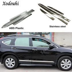 For Honda CRV CR-V 2012 2013 2014 2015 2016 Car Styling Side Door Body Trim Strip Molding Stream Lamp Panel Bumper Hoods 4pcs