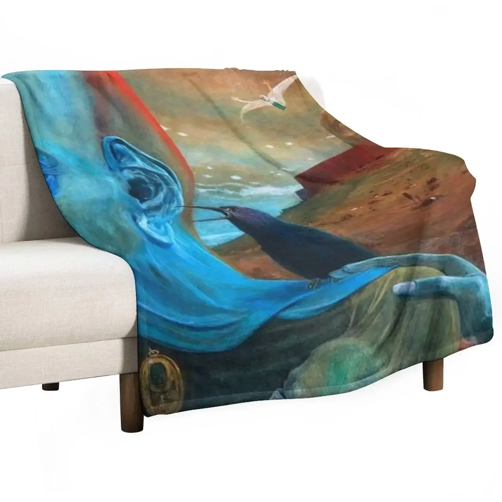 

Zdzislaw Beksinski Throw Blanket Easy Care Comfortable Blanket for Couch