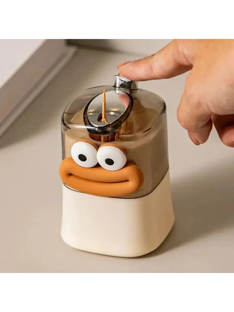 Creative Toothpick Storage Box Automatic Pop-up Toothpick Box Home Living Room Dining Room Push-type Toothpick Holder