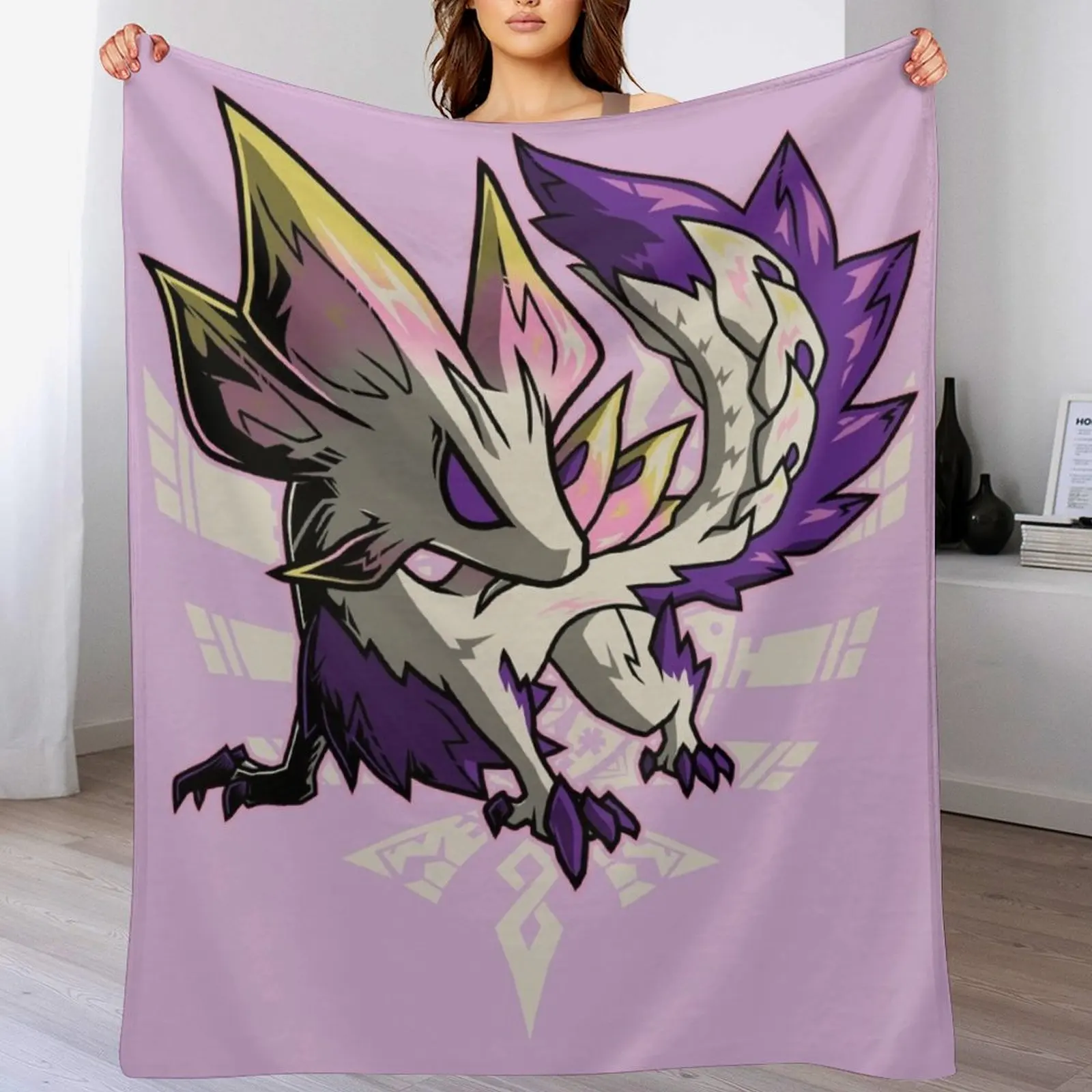 

Mizutsune Monster Hunter Throw Blanket Warm Comfortable Blanket Gift for Parents Friends