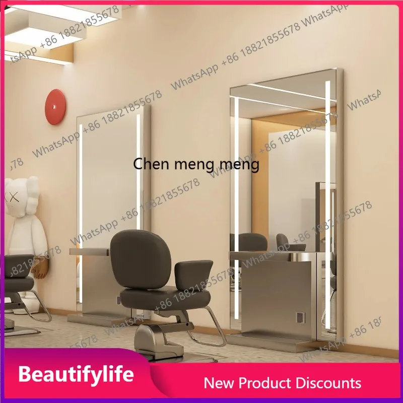 A17 Single-sided wall-mounted double-sided mirror hair salon special hairdressing shop mirror hair perm and dyeing mirror