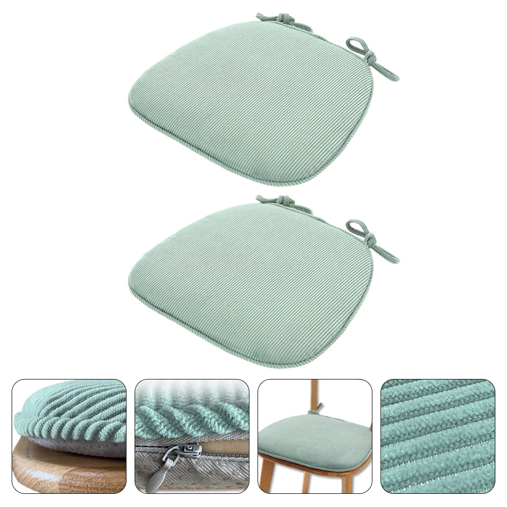 

2pcs Universal Chair Cushions Office Seat Pads Thickened Comfortable Seat Cushion For Home Dining Car Floor Chairs Anti-Slip