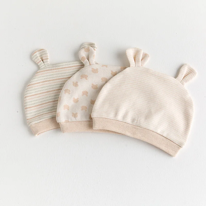 Cute Baby Hat Newborn Bonnet Beanie Hats Ear Shape New Born Gift Photography Props Infant Fashion Accessories