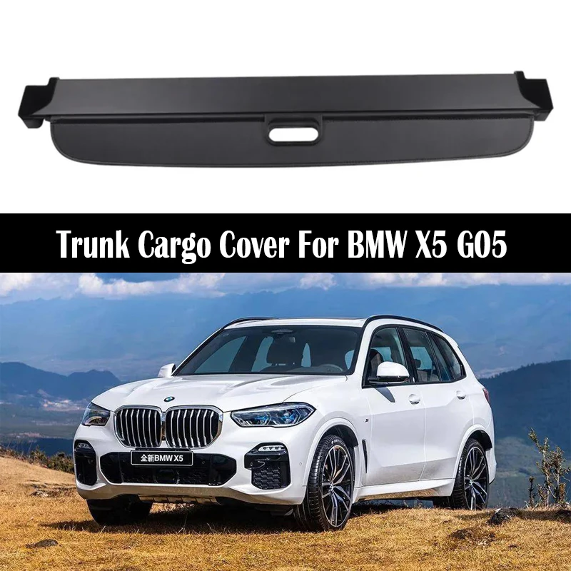 Rear Trunk Cargo Cover For BMW X5 G05 2019-2024 Shield Shade Curtain Partition Board Privacy Blinds Security Accessories