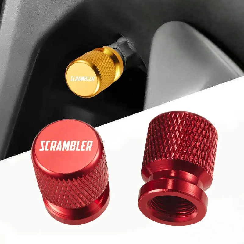 

2 Pcs Motorcycle Accessories For Ducati Scrambler 400 800 1100 Aluminum Alloy Tire Valve Air Port Stem Cover Caps