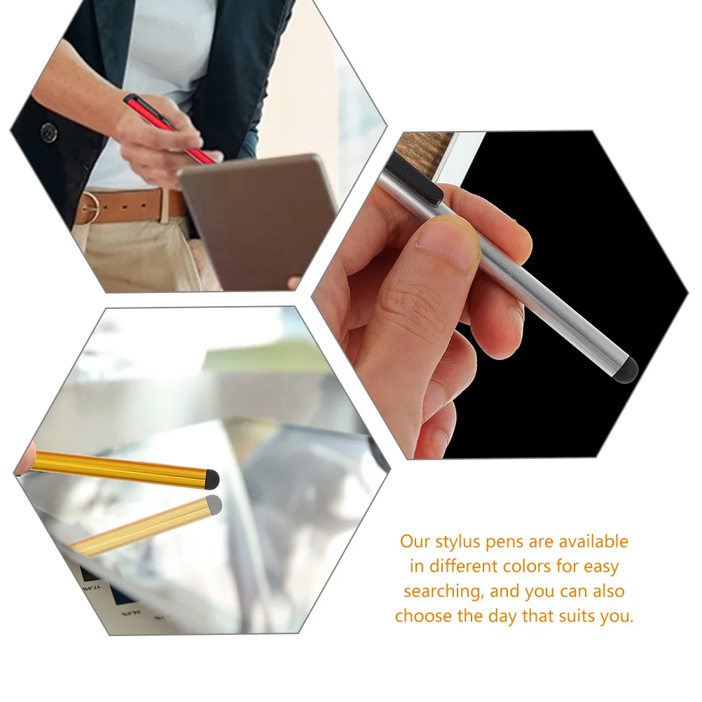 

16 Pcs Stylus Set Fingerprint-free Computer Pen for Touch Screen Scratch-resistant Rubber Electronic