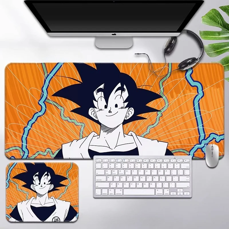 New Super Saiyan Animation Peripheral Dragon Ball Leather Mouse Pad HD Printed Son Goku Super Gaming Keyboard Office Desk Pad