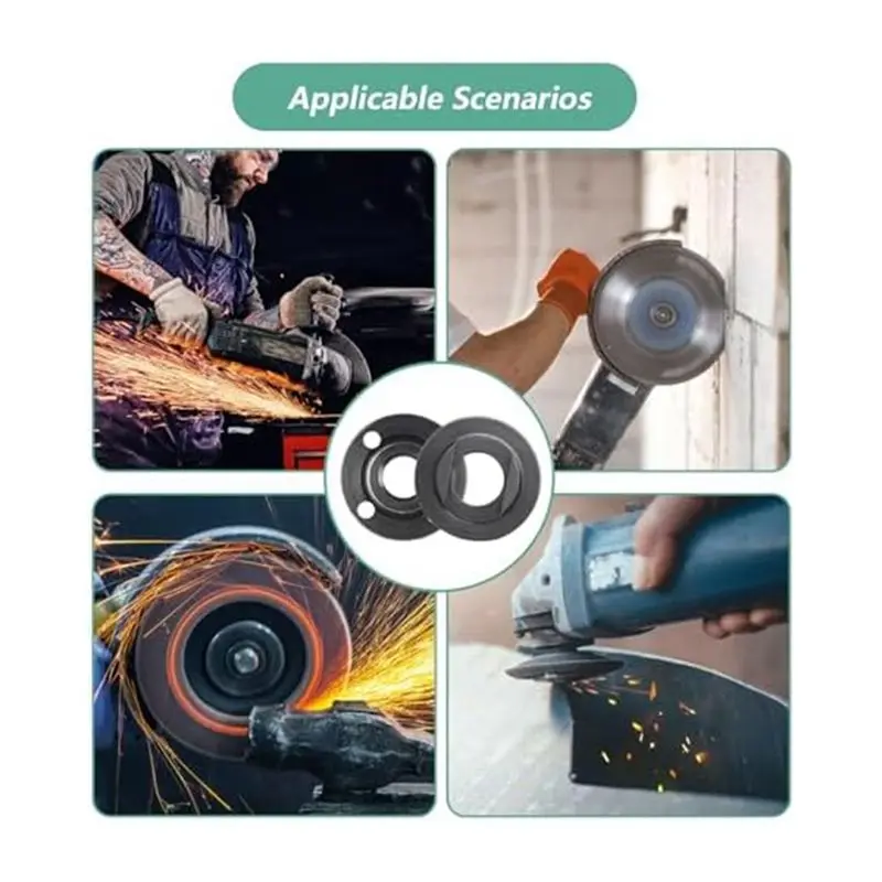 AB11-Angle Grinder Nut, 5/8-11 Grinder Flange Angle Metal Locking Nut Durable Easy Install