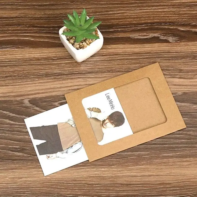 10Pcs/pack 5/6/7Inch Photo Cardboard Picture Frame Creative Diy Paper Photo Frame Home Wall Bedroom Decorative Picture Frame