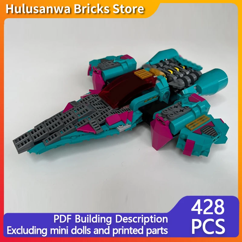 

Heavy Space Ship With Engines Model MOC Building Bricks War Equipment Modular Technology Gift Holiday Assemble Children Toy Suit