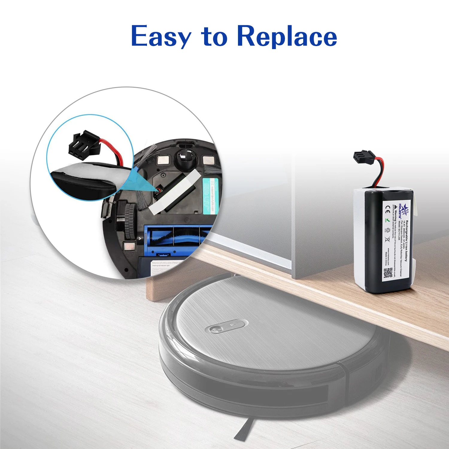 Melasta 14,4 V 2600mAh литий-ионный аккумулятор для Conga Excellence 990 1090 Ecovacs Deebot N79/N79S/DN622 Eufy Robovac 11/11S/12/15C/35C