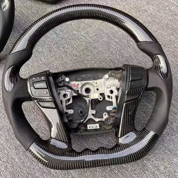 Lightweight Carbon Fiber Steering Wheel with Race Inspired Design Tailored for Toyota Corolla and RAV4 Interiors Seamlessly