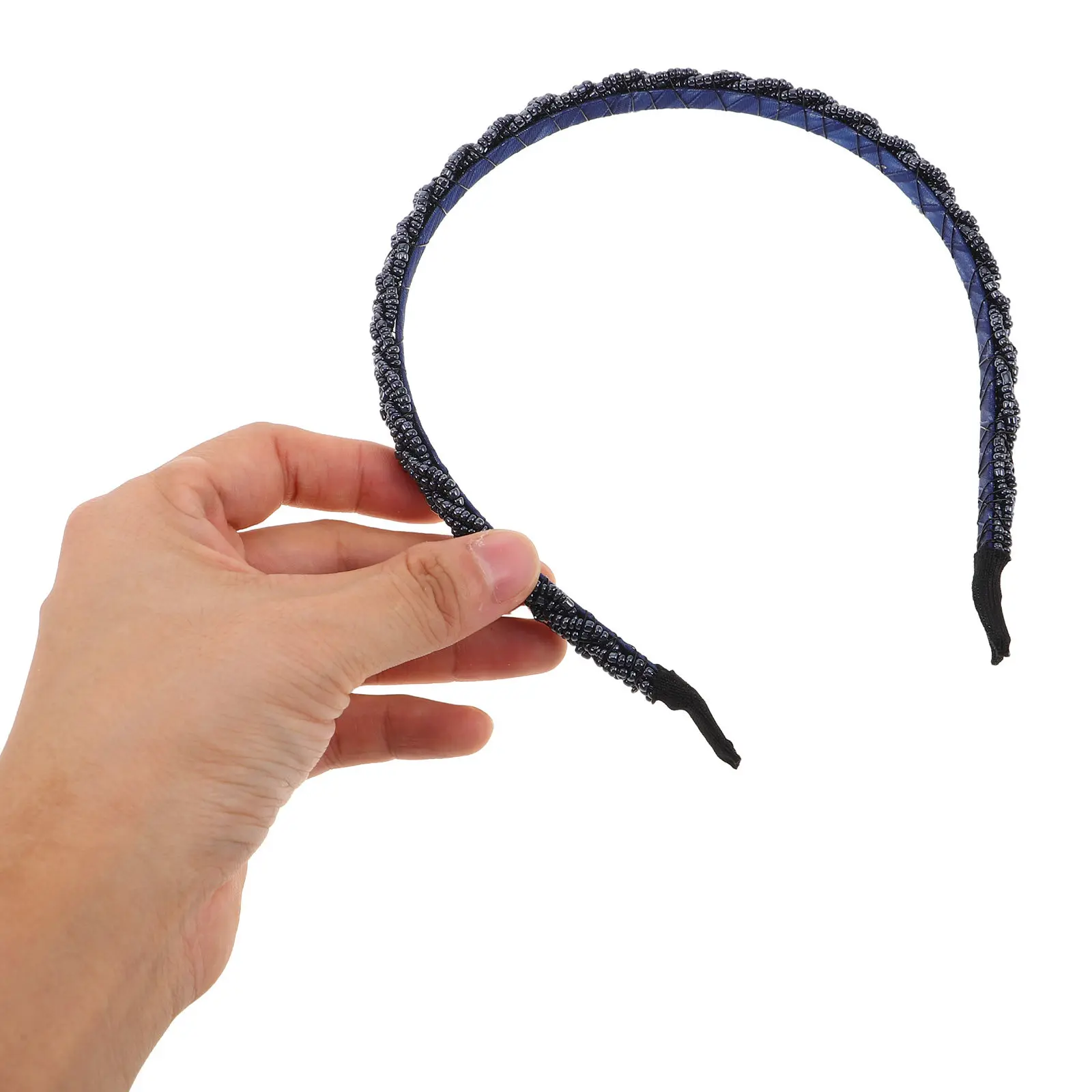 8個入り、ビーズ編み込みのヘアバンド。上品なデザインで、ブライダルやウェディングに最適なヘアアクセサリー。プリンセス風のヘアピースとしても、女の子のウェディングヘアにも。