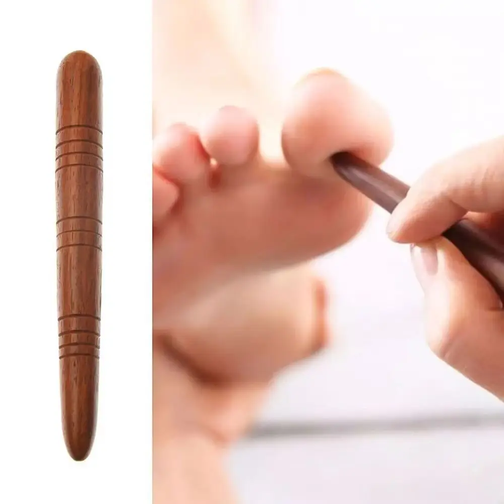 New Wooden Acupoint Massage Stick Mini Round Head Body Massage Stick Beauty Auxiliary Tool Massager for Relieve Physical Fatigue