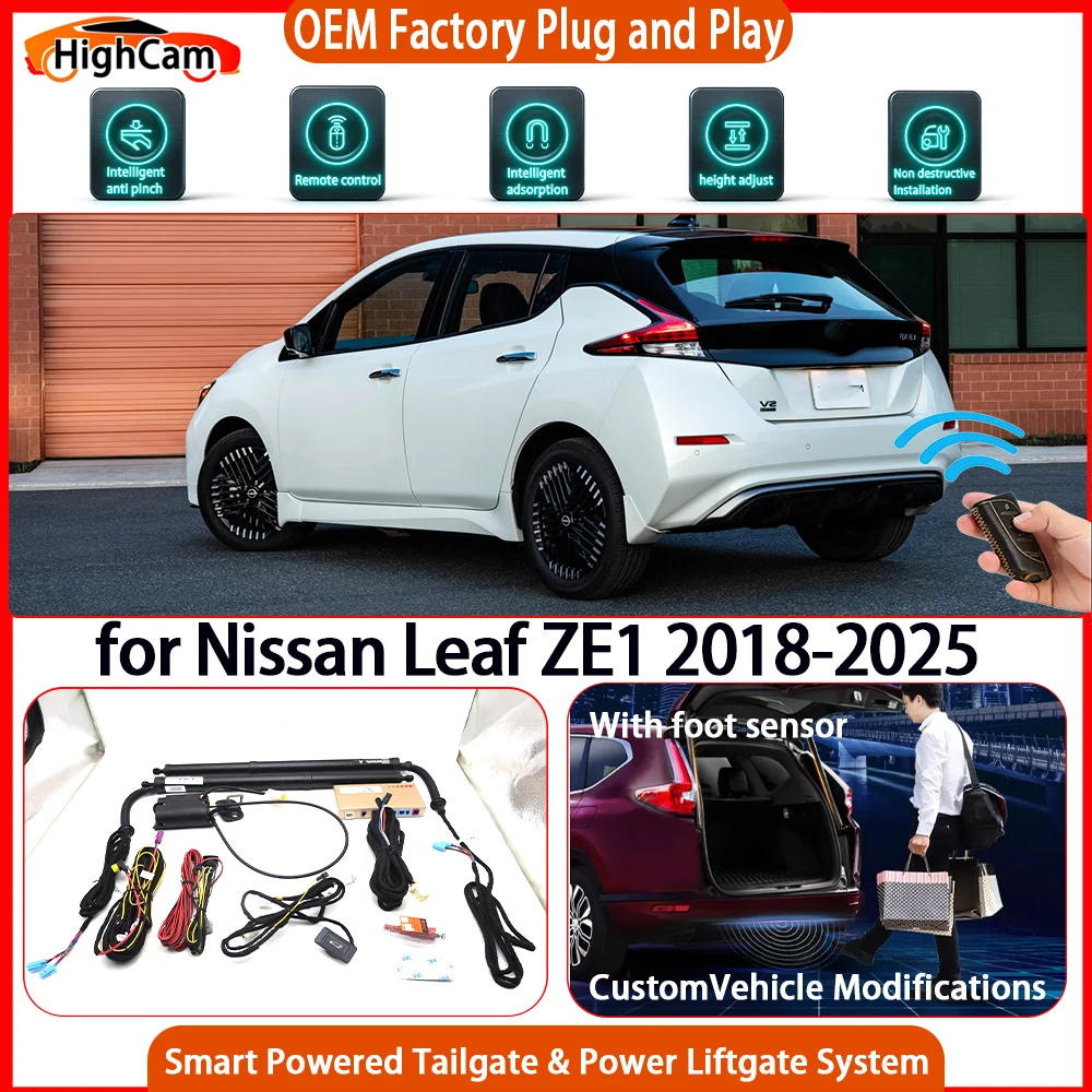 HighCam for Nissan Leaf ZE1 2018-2025 OEM JHJHCAR Power Back Door Smart Powered Tailgate Power Liftgate Tailgate Power Lift Gate