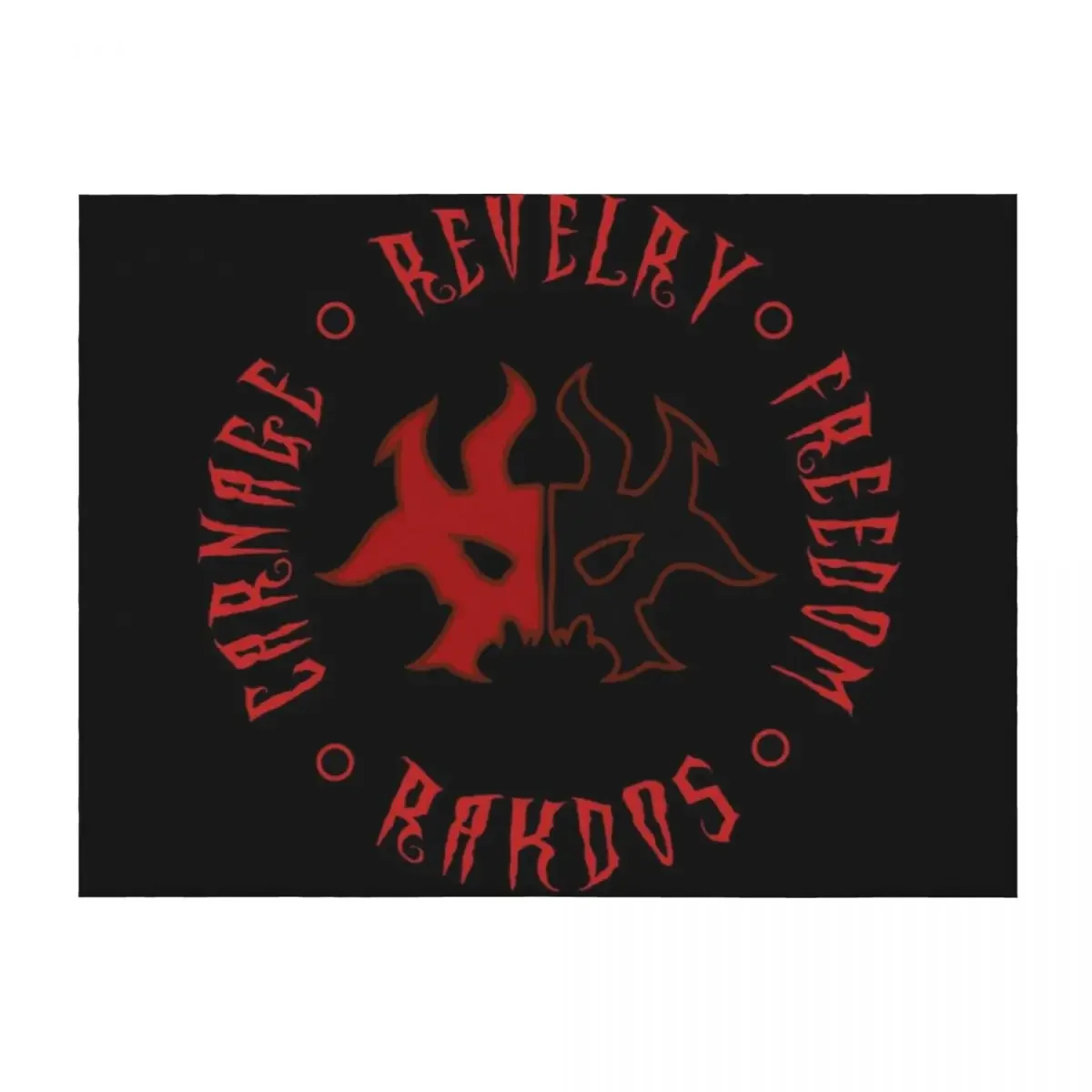 

Rakdos Motto Throw Blanket Cute Multi-Purpose wednesday Sofa Throw Blankets