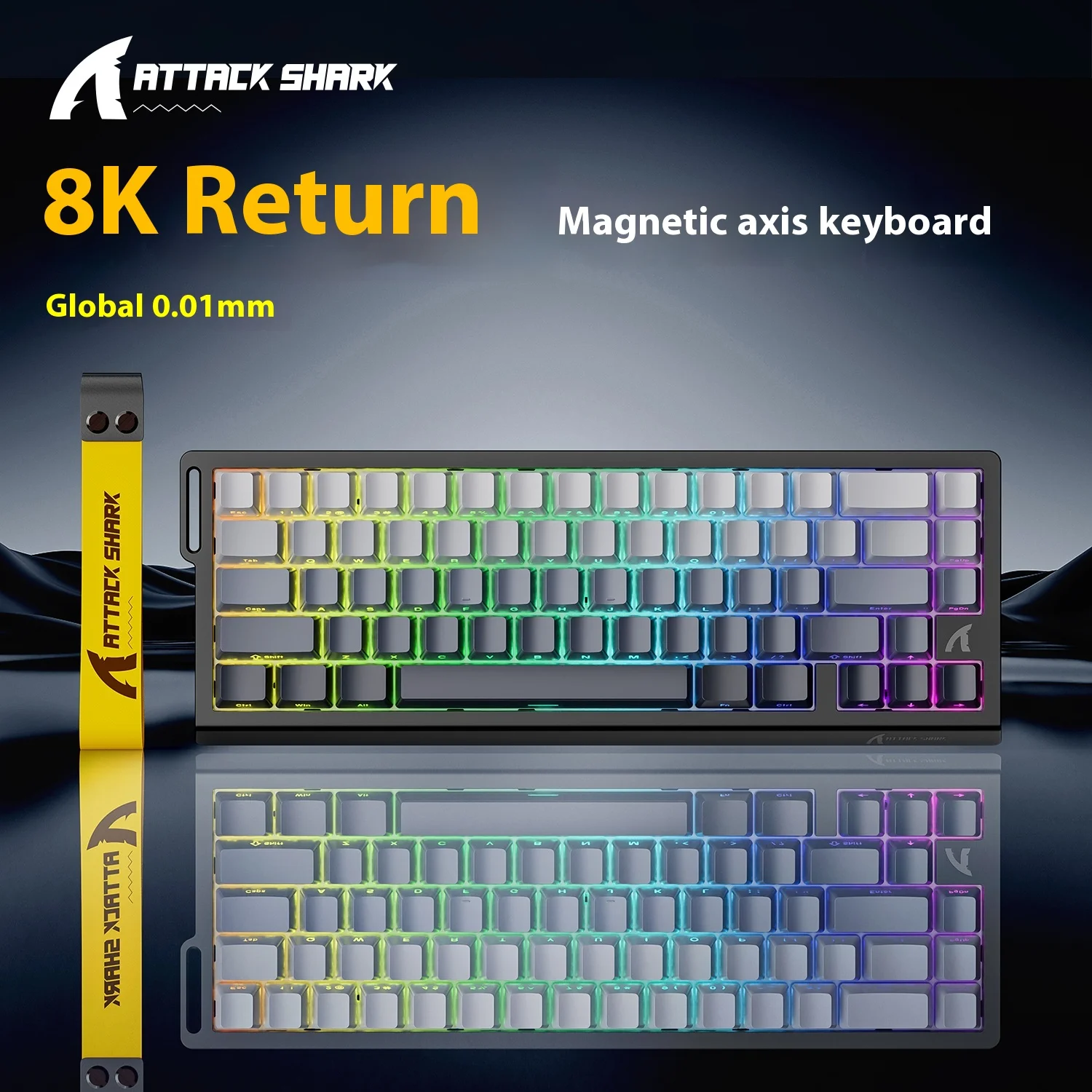 

Attack Shark X68he Wired Mechanical Gaming Keyboard Low Latency Esports FPS Magnetic Axis High Performance Computer Peripheral