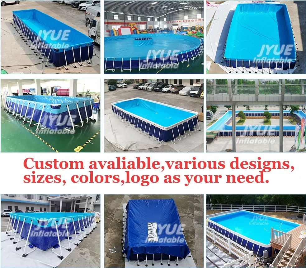 Metal Frame Swimming Pool Manufacturers for Kids and Adults Above Ground Swimming Pool with Filter Pump Swimming Pool