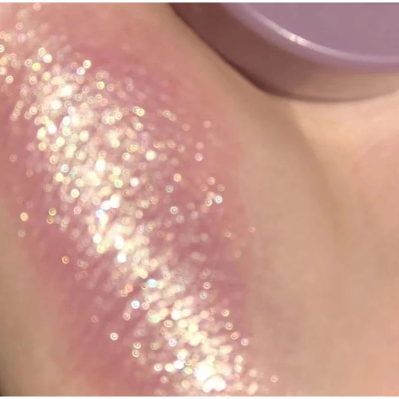 Sombra de ojos monocromática de diamante brillante, brillo nacarado duradero, resistente al agua, maquillaje cosmético