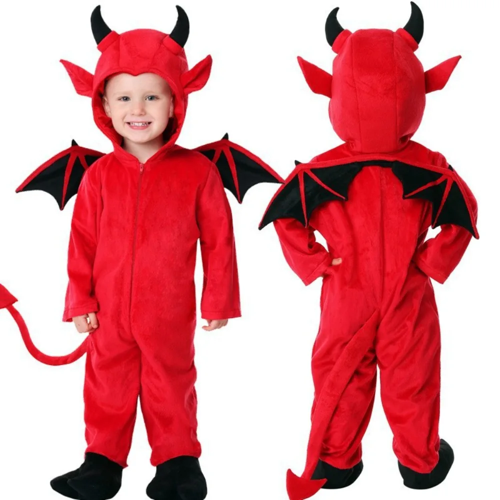 Halloween Children's Costumes Cute Little Devil Bat Performance Clothes for Boys and Girls Role-playing Vampire Costumes