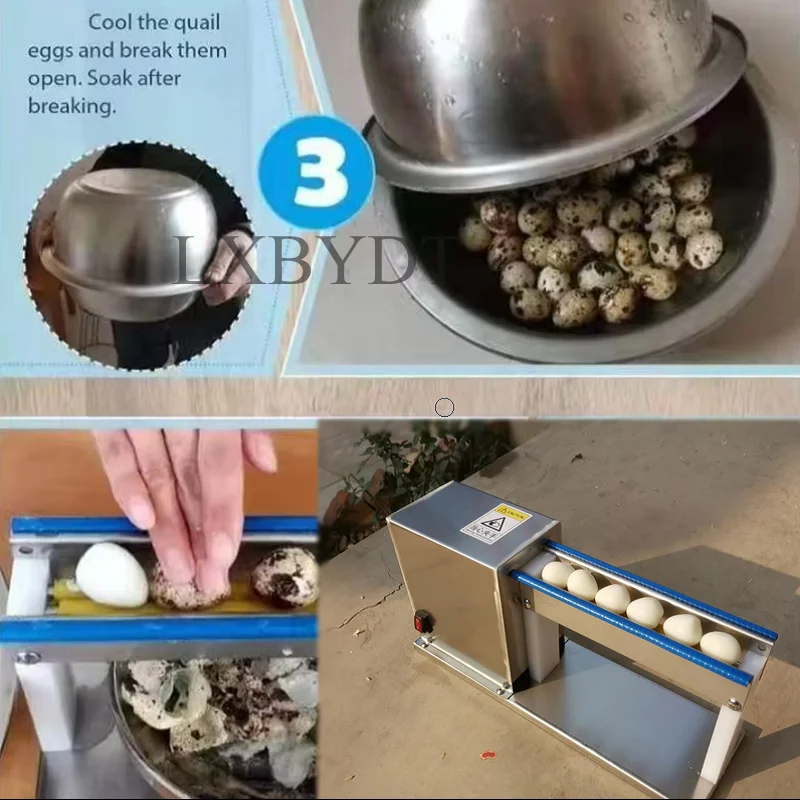 Stainless Steel Kitchen Use Quail Egg Shell Peeler Machine Removing Shelling Peeling Sheller