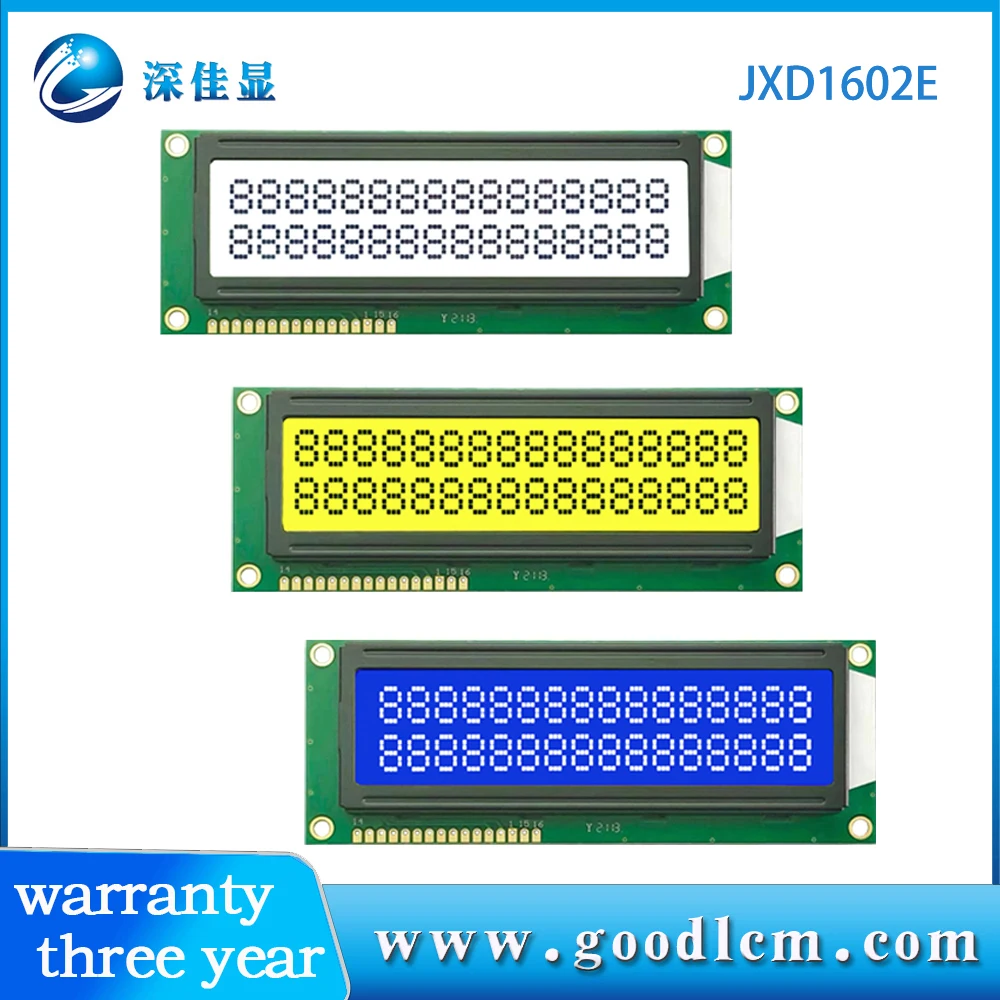 1602Lcd display16x2 lcd module 16X02Large character LCD Splc780d controller FSTN black and white  or STN Yellow or STN Blue