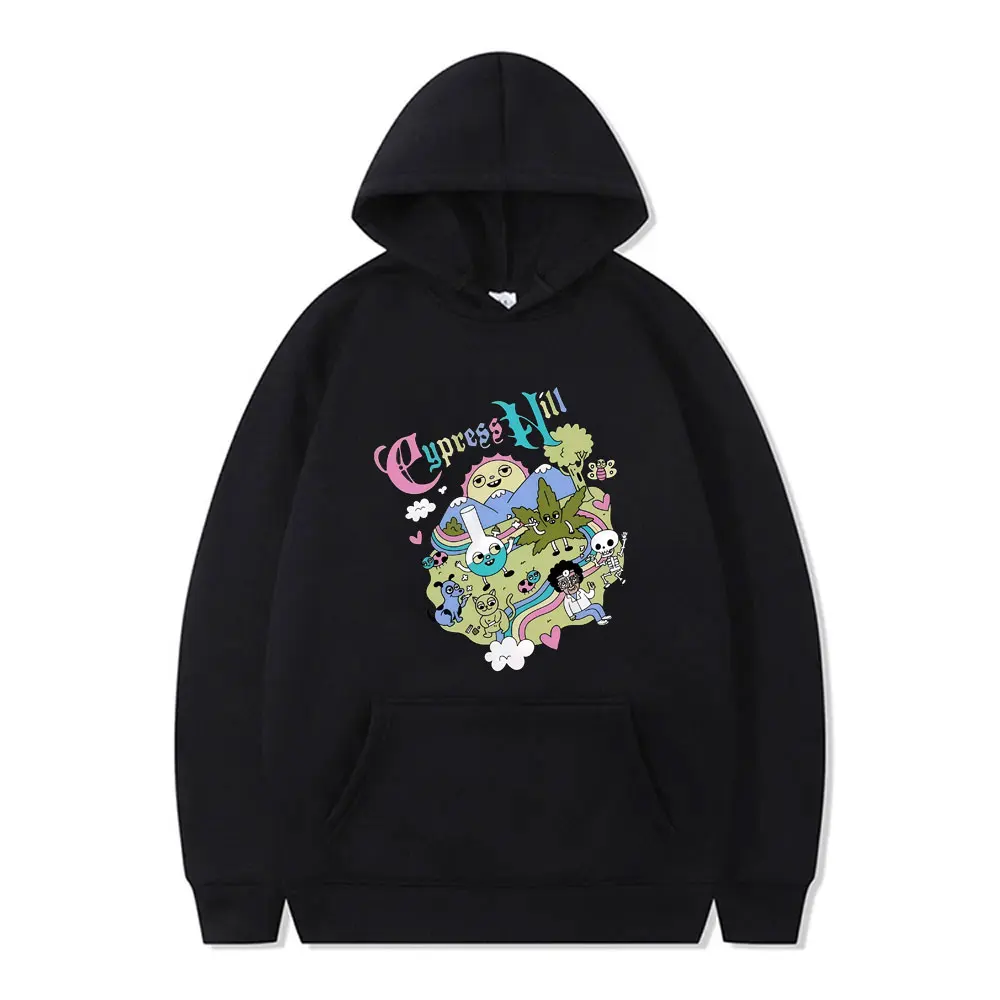 

Hot Sale Rapper Cypress Hill Cartoon Funny Style Print Hoodie Men Women Hip Hop Fashion Oversized Pullover Male Vintage Hoodies