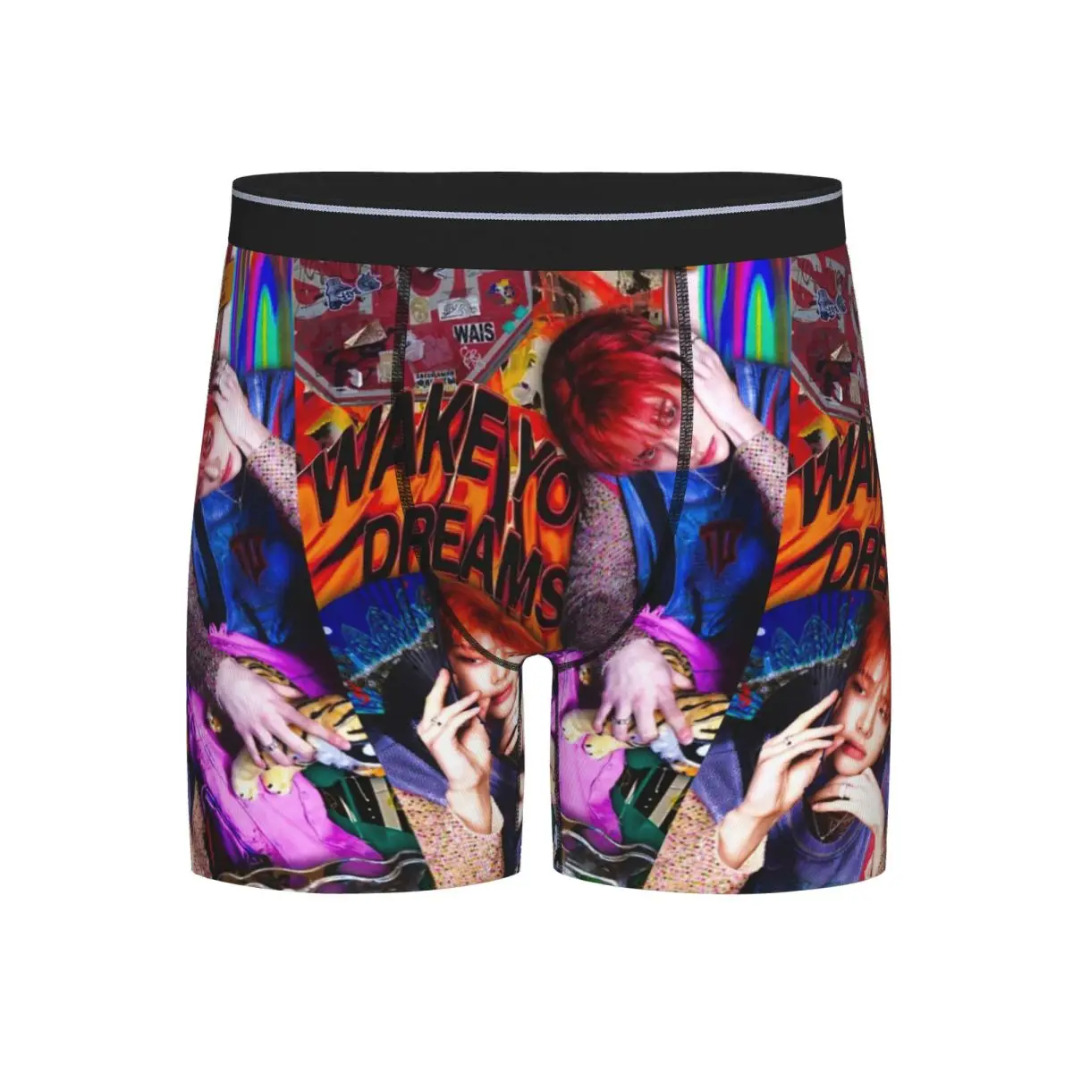 

Long Boxer Underpants Shorts Hyunjin Collage Panties Men's Soft Underwear for Homme Man Boyfriend Gift