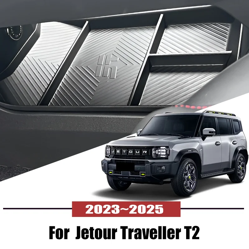 

For Jetour Traveller T2 2023 2024 2025 Car Central Armrest Storage Box Holder Console Organizer Auto interior Accessories Tools