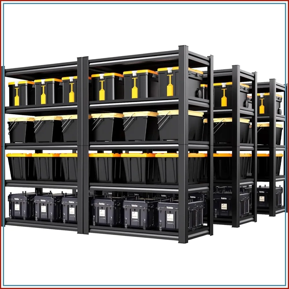 6 Pack Heavy Duty Garage Shelving Unit 71.2