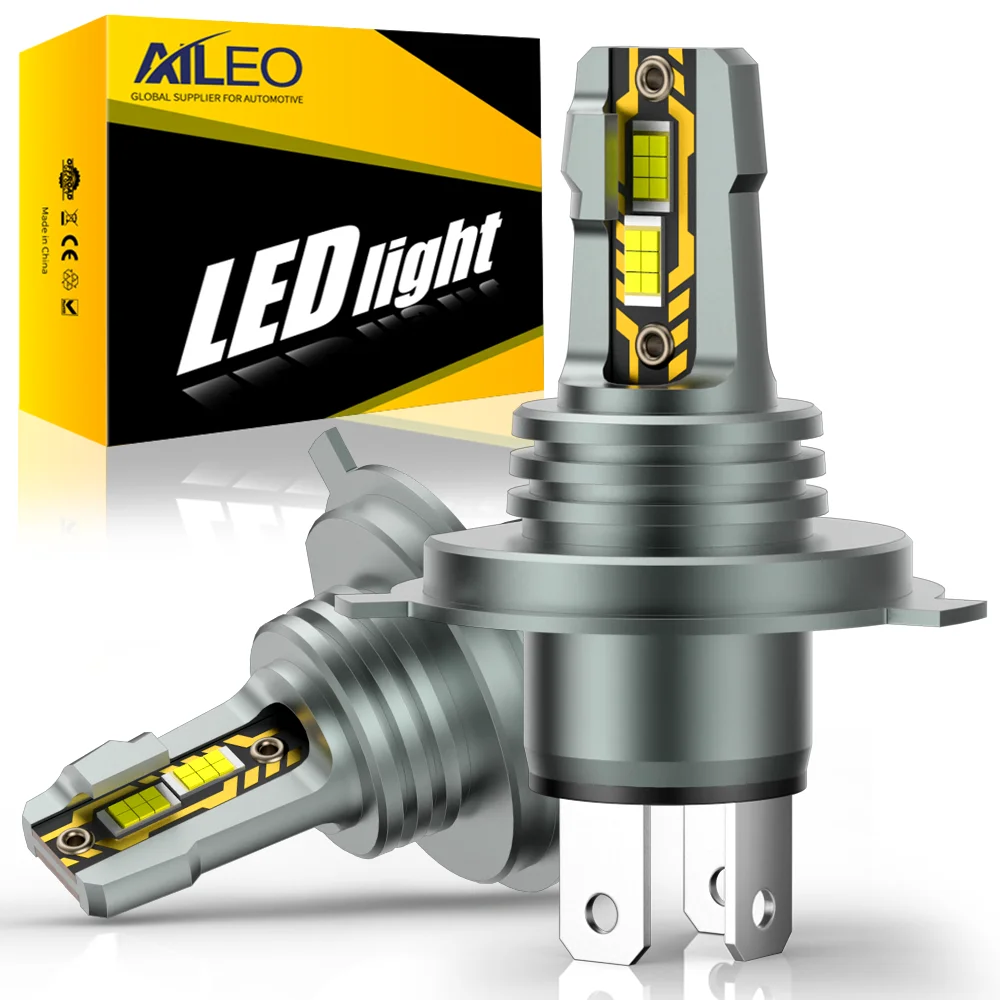 AILEO H4 LED-Scheinwerfer Auto-Scheinwerferlampen LED H4 6000K 4300K H4 LED CANBUS Fern- und Abblendlicht 70W 9-18V 2 Stück
