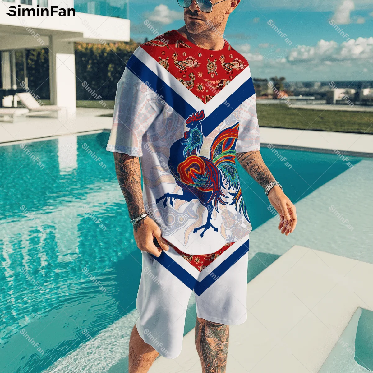 

Mexican Rooster 3D All Over Printed Mens T-Shirts Shorts Two-Piece Sets Summer Tracksuit Male Tee Female Top Unisex Sportswear