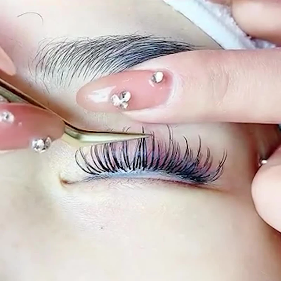 7pcs High Precision Stainless Steel Eyelash Extension Tweezers - Straight Or Curved Tip For Perfect Application - Ideal For Make